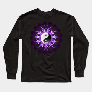 Bright Lotus Yin Yang Long Sleeve T-Shirt